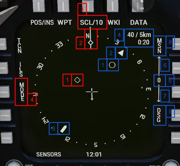 F/A-18E HSI page
