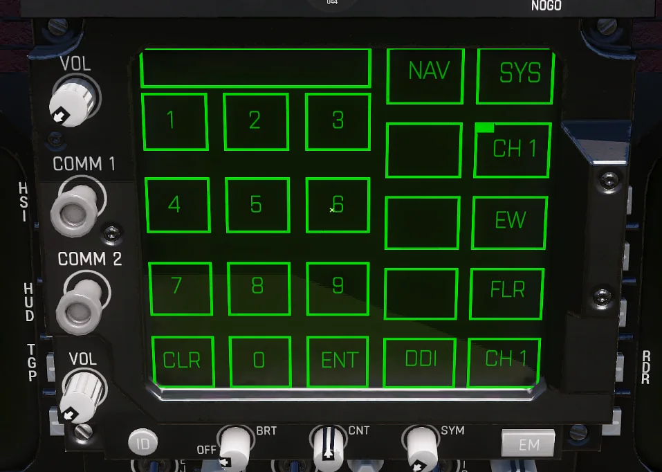F/A-18E up front controller
